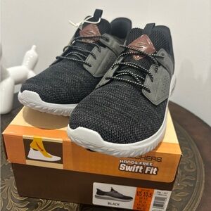 Skechers Black and Gray Swift Fit Shoes